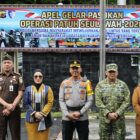 Dandim 0106/Aceh Tengah Letkol Czi Rudy Haryanto bersama Kapolres Aceh Tengah AKBP Teguh Siswono, Kepala Kejaksaan Negeri Aceh Tengah, dan unsur Forkopimda lainnya usai Apel Gelar Pasukan Operasi Patuh Seulawah 2026 di Lapangan Polres Aceh Tengah, Senin (26/10/2026).dok:Ist