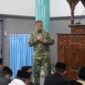 Dandim 0106/Aceh Tengah Letkol Czi Rudy Haryanto menyampaikan sambutan saat kegiatan Safari Subuh Forkopimda di Masjid Besar Al Abrar, Rabu (28/10/2026).dok:Ist