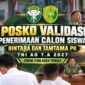 Personel Kodim 0106/Aceh Tengah melayani validasi administrasi calon siswa penerimaan Bintara dan Tamtama PK TNI AD TA 2027.dok:Ist
